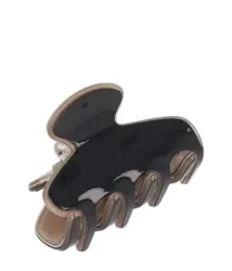 Solida Haarklammer schwarz/beige medio shiny Haarspangen 1 Stk