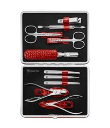ZWILLING Beauty Classic Manicure Set 10pcs. Leather, Red Hand- & Nagelpflegesets 1 ct