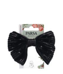 PARSA Beauty Patentspange Schleife schwarz 1Stk. Haarspangen 1 Stk
