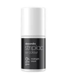 Alessandro - Striplac UV Colour Midnight Black, 6.5 ml