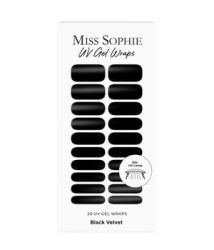 Miss Sophie UV Gel Wraps Black Velvet Nagelfolie 20 Stk Black Velvet