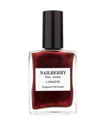 Nailberry Very Merry Merlot Nagellack 15 ml Pearlised burgundy noir