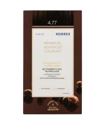 Korres Argan OIL Hochentwickelte Haarcoloration Dark Chocolate / Schokobraun Intensiv 4.77