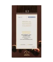 Korres Argan OIL Hochentwickelte Haarcoloration Golden Honey Light Brown / Hellbraun Gold 5.3