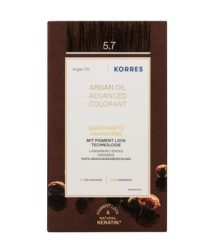 KORRES Arganöl Hochentwickelte Haarcoloration Chocolate / Schokobraun Hell 5.7 Haarfarbe 1 Stk