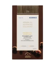 Korres Argan OIL Hochentwickelte Haarcoloration Ash Blonde / Aschblond 7.1