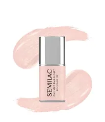 Semilac 3in1 One Step Glossy Gel Nagellack 7 ml S258 Naked Glitter Peach