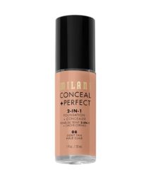Milani Cosmetic Conceal + Perfect 2-In-1 Fondation + Concealer Flüssige Foundation 30 ml Nr. 08 - Light Tan