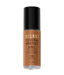Milani Cosmetic Conceal + Perfect 2-In-1 Fondation + Concealer Flüssige Foundation 30 ml Nr. 11A - Nutmeg