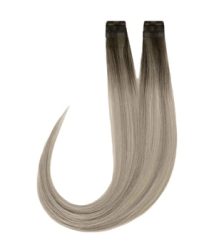 Rapunzel of Sweden Premium Tape Extensions Straight / Classic Tape 4 cm / 8 pieces Dark Ashy Blonde Balayage B2.6/10.7 50 cm Haarverlängerung 20 g