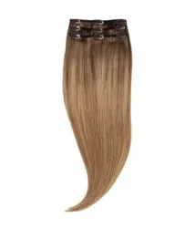 Rapunzel of Sweden Classic Clip-ins Straight / Light Volume / 3 pieces Natural Brown ColorMelt C2.2/5.1 40 cm Haarverlängerung 52.5 g
