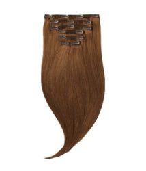 Rapunzel of Sweden Classic Clip-ins Straight / Medium Volume / 7 pieces 5.4 Copper Brown 40 cm Haarverlängerung 100 g