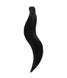 Rapunzel of Sweden Ponytail Straight / Clip-in / Light Volume 1.0 Black 50 cm Haarverlängerung 55 g