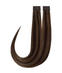 Rapunzel of Sweden Premium Tape Extensions Straight / Classic Tape 4 cm / 8 pieces M2.3/5.0 Chocolate Mix 50 cm Haarverlängerung 20 g