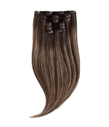 Rapunzel of Sweden Classic Clip-ins Straight / Medium Volume / 7 pieces Hazelnut Caramel Balayage B2.3/5.0 50 cm Haarverlängerung 110 g