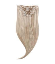 Rapunzel of Sweden Classic Clip-ins Straight / Medium Volume / 7 pieces M7.3/10.8 Cendre Ash Blonde Mix 60 cm Haarverlängerung 120 g