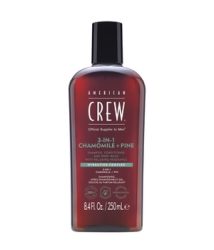Crew Hair & Body Care - American Crew 3-in-1 Chamomile & Pine Shampoo, Conditioner & Body Wash