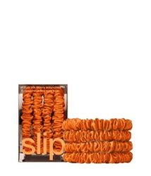 Slip Pure Silk Skinny Scrunchies - Orange Haargummi 4 Stk