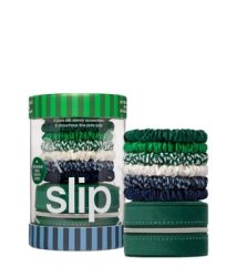 Slip Pure Silk Skinny Scrunchies with Complimentary Pouch - Hair On Point Haargummi 6 Stk