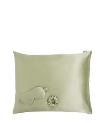 Dore & Rose Premium Silk Sleep Bundle 60x70 Olive Haarpflegeset 3 Stk