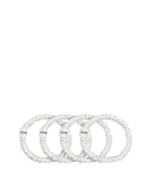 Dore & Rose Scrunchie 1 cm Set White Haargummi 4 Stk