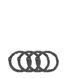 Dore & Rose Scrunchie 1 cm Set Charcoal Haargummi 4 Stk