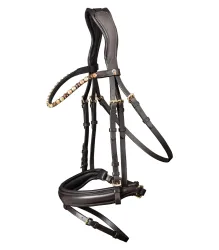 Waldhausen Trensenzaum XLine Goldheart schwed. kombiniert
