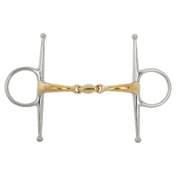 BR Knebeltrense Soft Contact doppelt gebr. 14mm Shanks 127mm