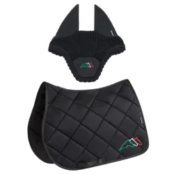 Equiline Eqtricolore Schabracke und FliegenhaubeSet