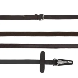 QHP Zügel mit Gummiunterseite mit Clip