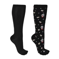 QHP Kniestrümpfe Weihnachten Snow (2erPack)