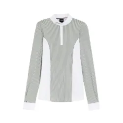 BOSS Equestrian HW 2026 Edora gestreifte Turnierbluse Damen