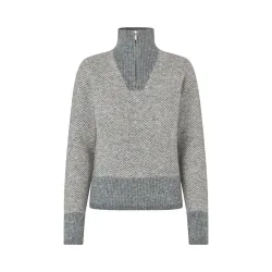 Kingsland KLAudrey Strickpullover mit Reißverschlußkragen Damen