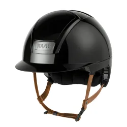 KASK NEMESI SHINE Reithelm mit beigem Kinnriemen