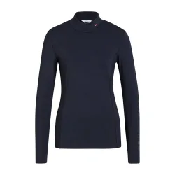 Tommy Hilfiger Equestrian Ava langärmeliges Trainingsshirt mit hohem Halsausschnitt Damen
