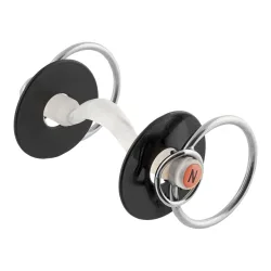 Nathe Standardgebiss mit zusätzlich kleinen RingenZungenfreiheit 20mm