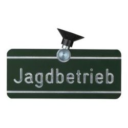 Dr. Gmünder Autoschild Jagdbetrieb
