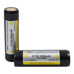 YONC 21700 Li-Ionen Akku mit 5000 mAh