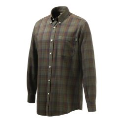 Beretta Wood Button Down Hemd - Beige/Rot kariert