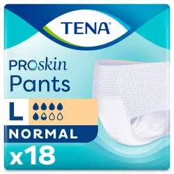 TENA ProSkin Pants Normal, Grösse L, Hüftumfang 100-135cm (18 Stk)