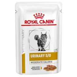 Royal Canin Veterinary Feline Urinary S/O Moderate Calorie in Sosse - 12 x 85 g (Häppchen in Sosse)