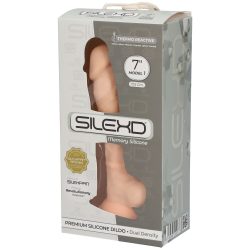 Naturdildo mit Saugfuß, Silexpan mit Silikonüberzug