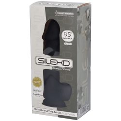 SILEXD Girthy Dual Density Realistic Silicone Dildo 8.5 inch Black, Schwarz - Amorana