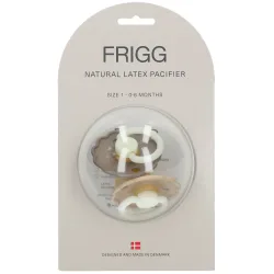 Frigg Schnuller Daisy Night Portobello/Croissant 0-6 Monate