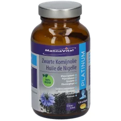 Mannavital Huile de Nigelle Platin vegan