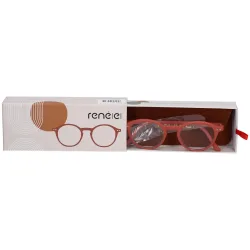 Renéel Ökologisch gestaltete runde Lesebrille ? Rot