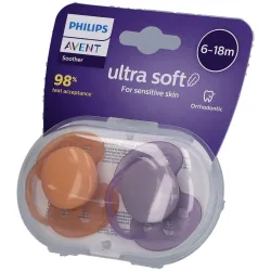 2er-Pack Schnuller ultra soft, 6-18M