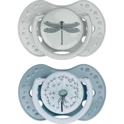 Difrax Sucette Dynamisch Botanisch Blau - Grün 3-6m