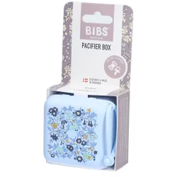 BIBS - Schnuller,  x Liberty Pacifier box Chamomile Lawn Baby Blue, One Size, Himmelblau