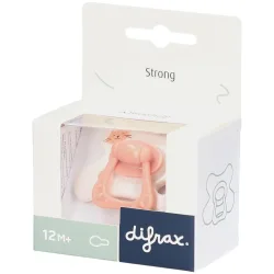 Difrax Natural Schnuller 12m+ Dusty Pink Kitten